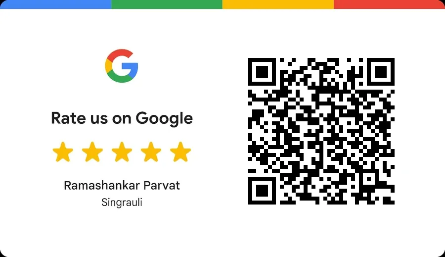 Rate us on Google QR code for Ramashankar Parvat, Singrauli