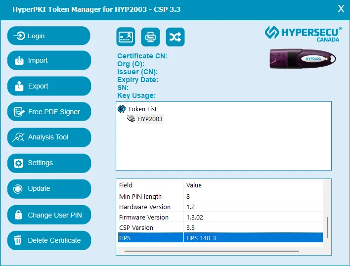 HyperPKI HYP2003 driver